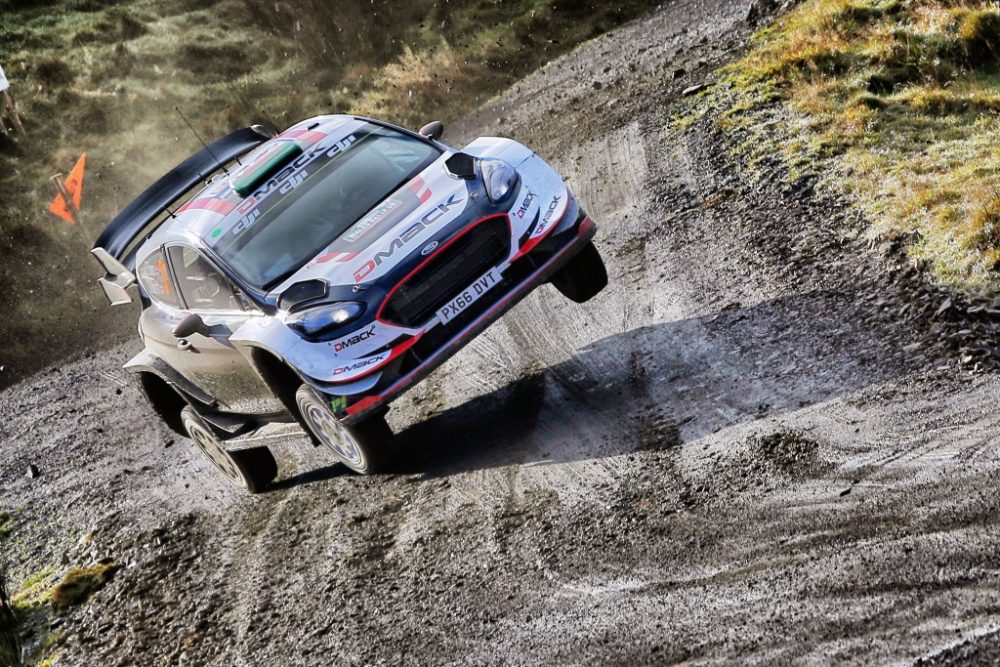 Elfyn Evans führt die Rallye Großbritannien an (Bild: @World/MSport)