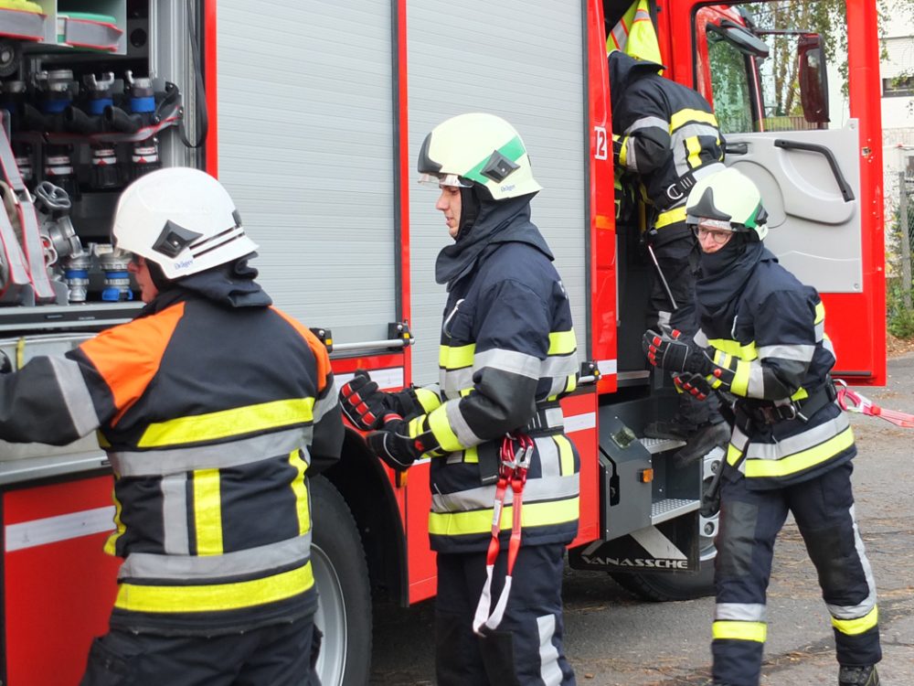 Feuerwehrübung bei der Feuerwehr Eupen