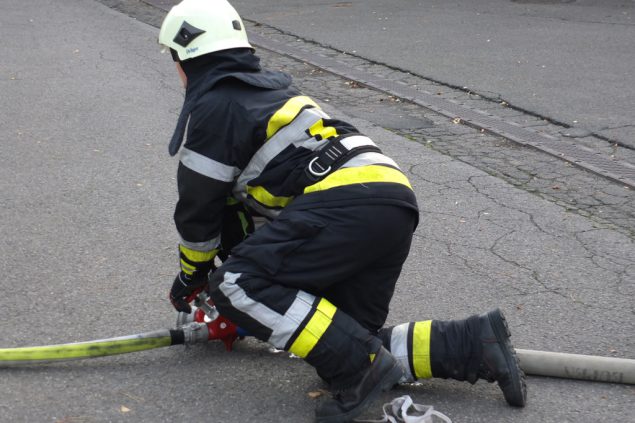 Feuerwehrübung bei der Feuerwehr Eupen
