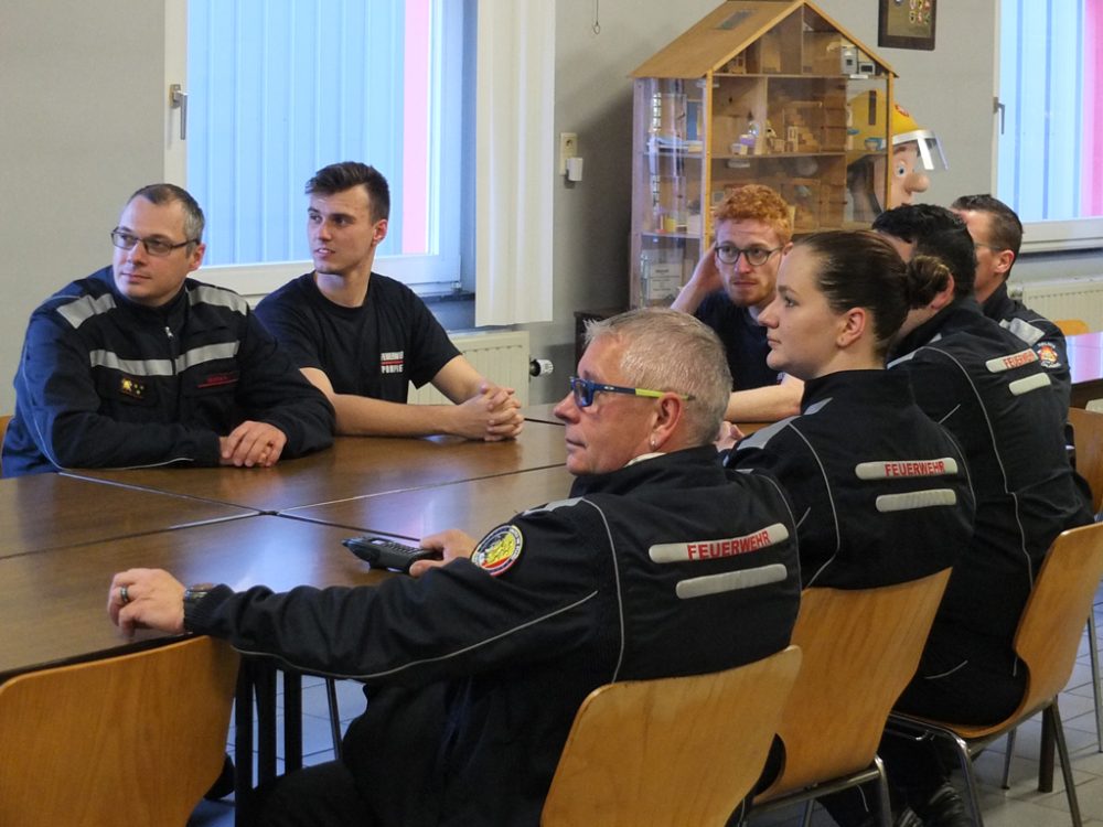 Feuerwehrübung bei der Feuerwehr Eupen