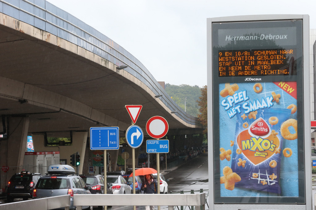 Der Viadukt Herrmann Debroux am 8. August 2014