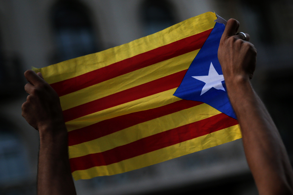 Katalonien Flagge (Illustrationsbild: Pau Barrena/AFP)