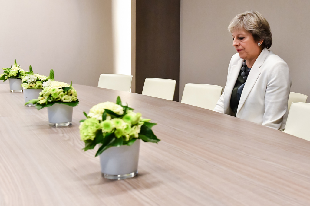 Theresa May allein auf weiter Flur beim EU-Gipfel in Brüssel