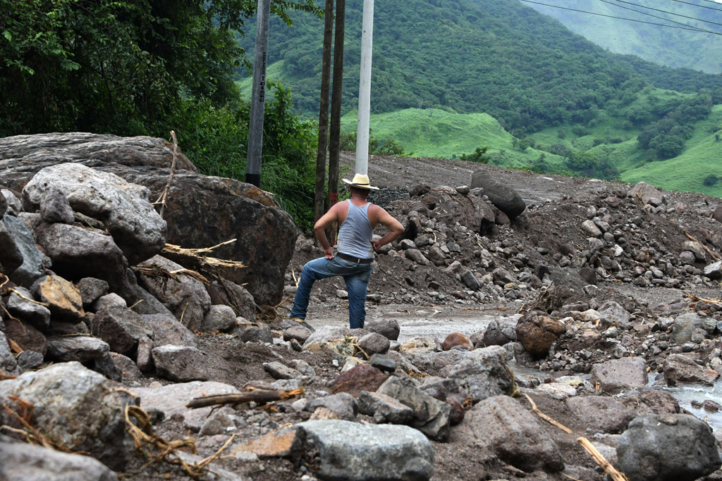 Nach "Nate": Schäden in der Nähe von Goascoran (Honduras) am 6.10.2017