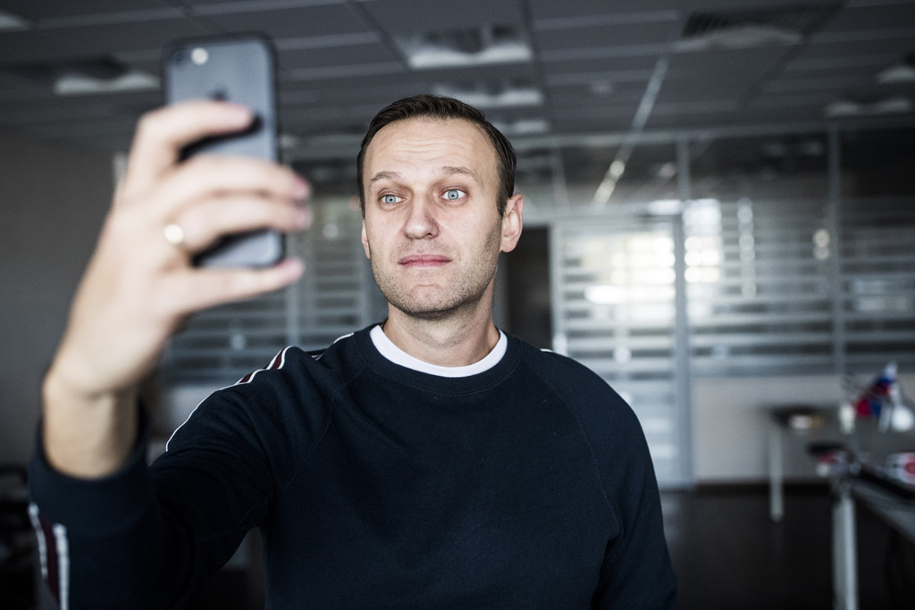 Alexej Nawalny kurz nach der Freilassung