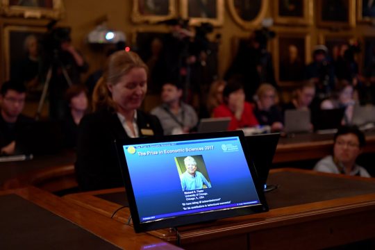 Der Nobelpreis 2017 für Wirtschaft geht an den US-Forscher Richard H. Thaler