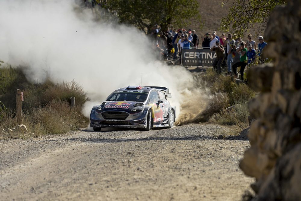 Sébastien Ogier und Julien Ingrassia am 6.10.2017 bei der Rallye Spanien