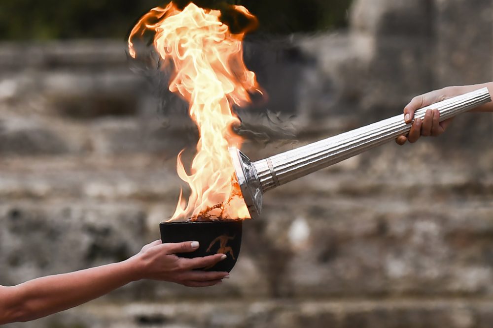 Olympisches Feuer für Winterspiele in Südkorea entfacht