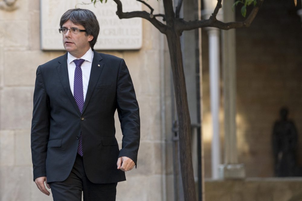 Carles Puigdemont, der Chef der katalanischen Regionalregierung (Bild: Pau Barrena/AFP)