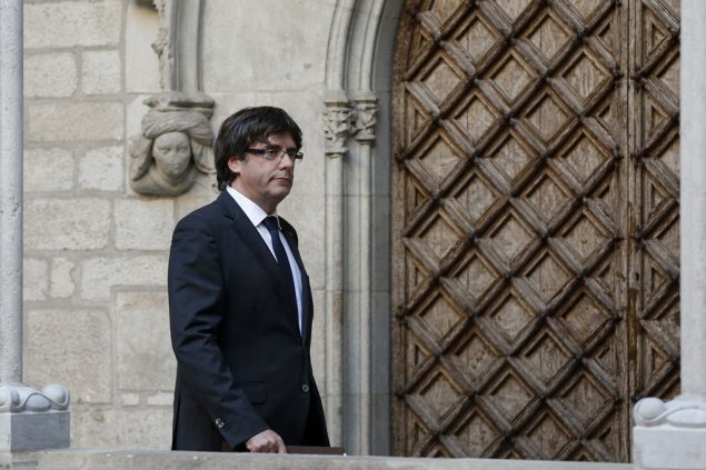 Der entmachtete Regionalpräsident von Katalonien, Carles Puigdemont