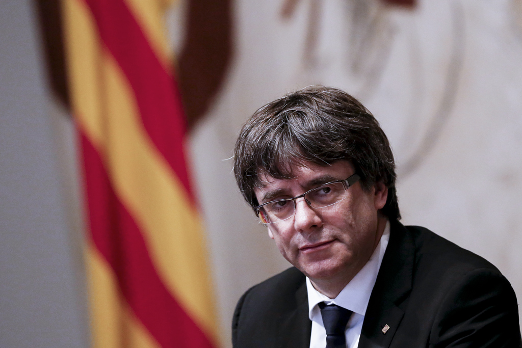 Der Chef der katalanischen Regionalregierung, Carles Puigdemont: Seine Rede am Dienstagabend wird mit Spannung erwartet