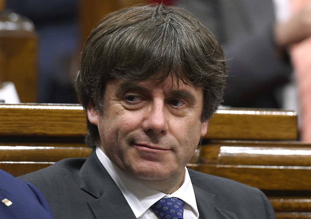 Der entmachtete Regionalpräsident von Katalonien, Carles Puigdemont