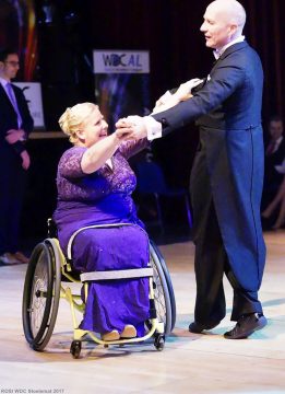 Roswitha van Dorp mit ihrem Tanzpartner