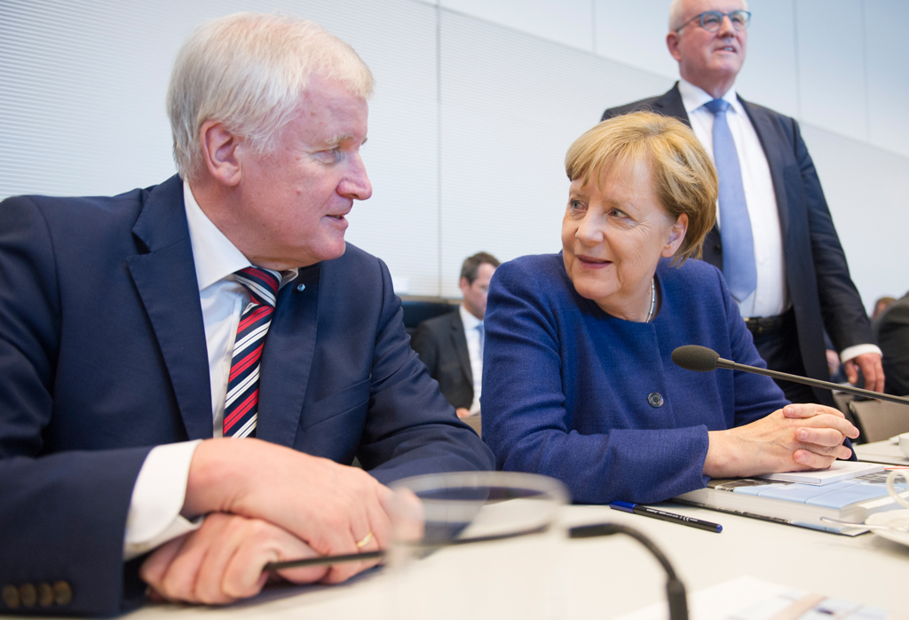 CSU-Chef Horst Seehofer und Bundeskanzlerin Angela Merkel