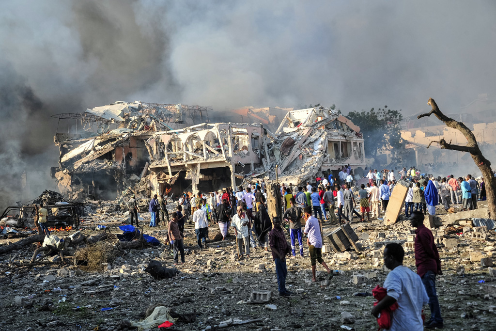 Anschlag in Somalia Haupstadt Mogadischu am 14.10.