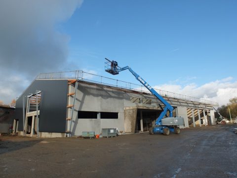 Der künftige Bauhof der Gemeinde Amel (Bild: Stephan Pesch/BRF)