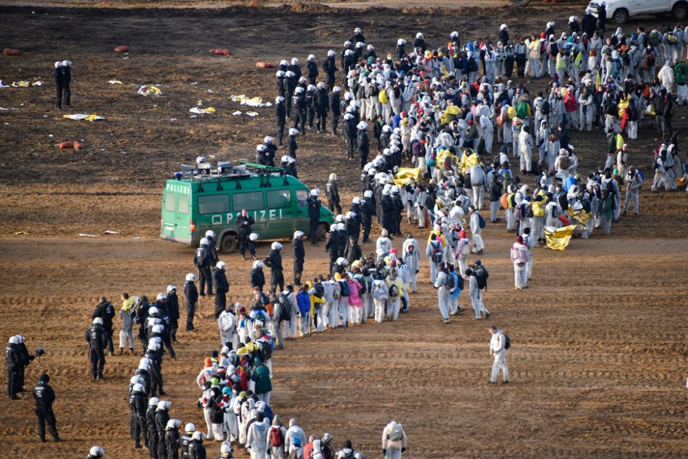 Proteste im Braunkohlerevier
