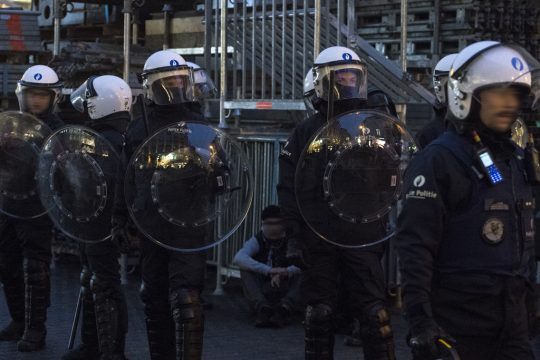 Krawalle in Brüssel (Foto: Laurie Dieffembacq/Belga)