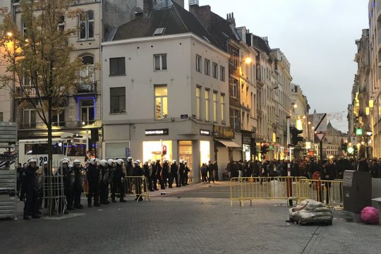 Wieder Randale in Brüssel