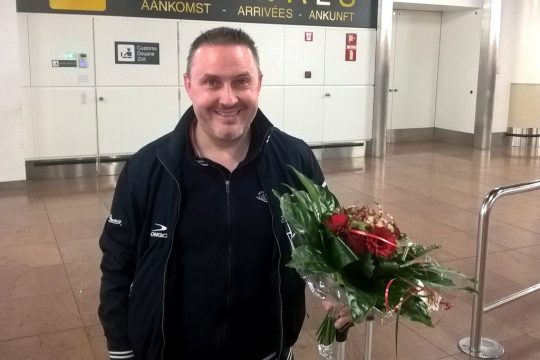 Frédéric Caudron bei der Rückkehr aus Bolivien (Bild: Toon Sacre/Belga, 14.11.)