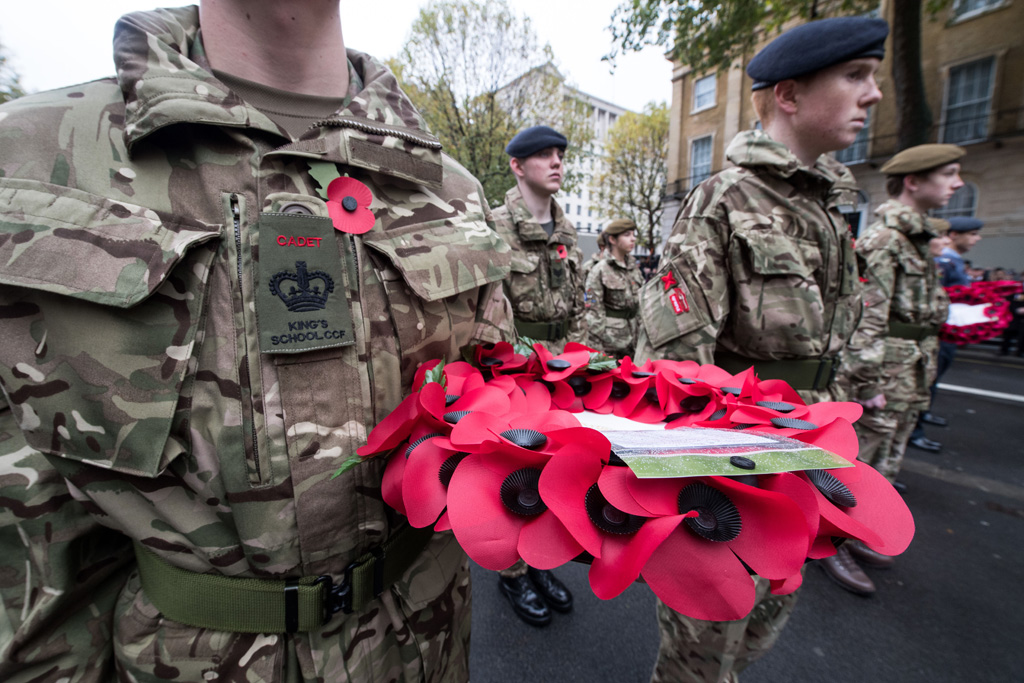 Kadetten der britischen Armee am 11.11.2017 in London (Bild Chris J. Ratcliffe/AFP)