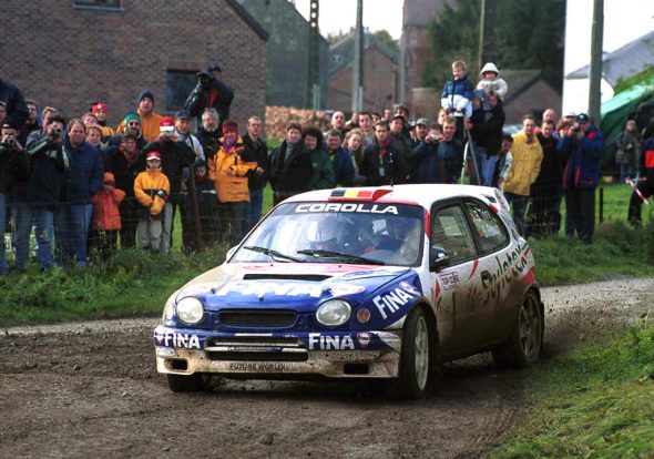 2000 gewannen Bruno Thiry/Stéphane Prévot die Rallye du Condroz im Toyota Corolla WRC (Bild: Willy Weyens/Belga)