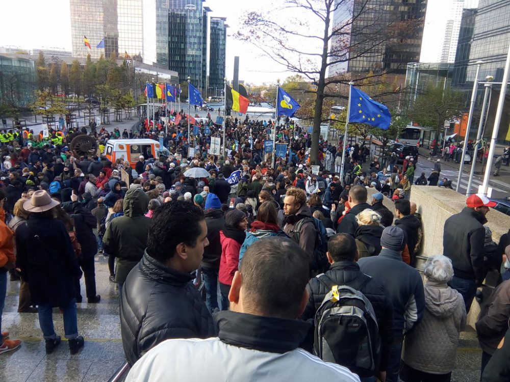 Demonstration gegen Asylpolitik der Föderalregierung