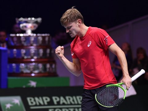 David Goffin beim ATP-Finale gegen Jo-Wilfried Tsonga