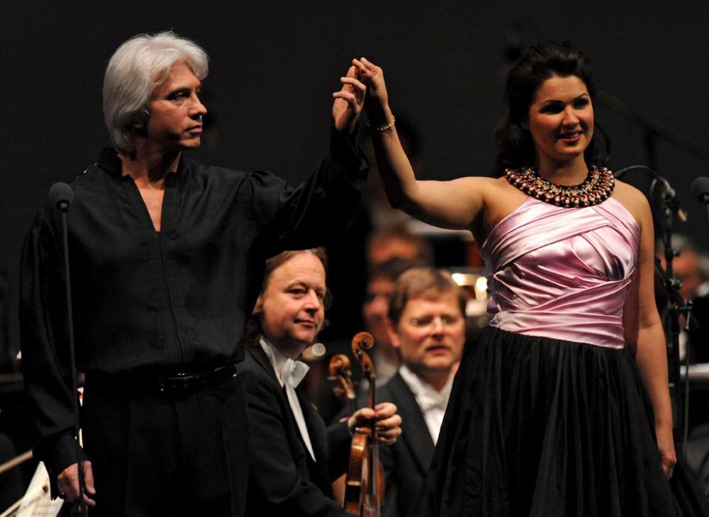 Dmitri Hvorostovsky (l.) und Anna Netrebko, 2009