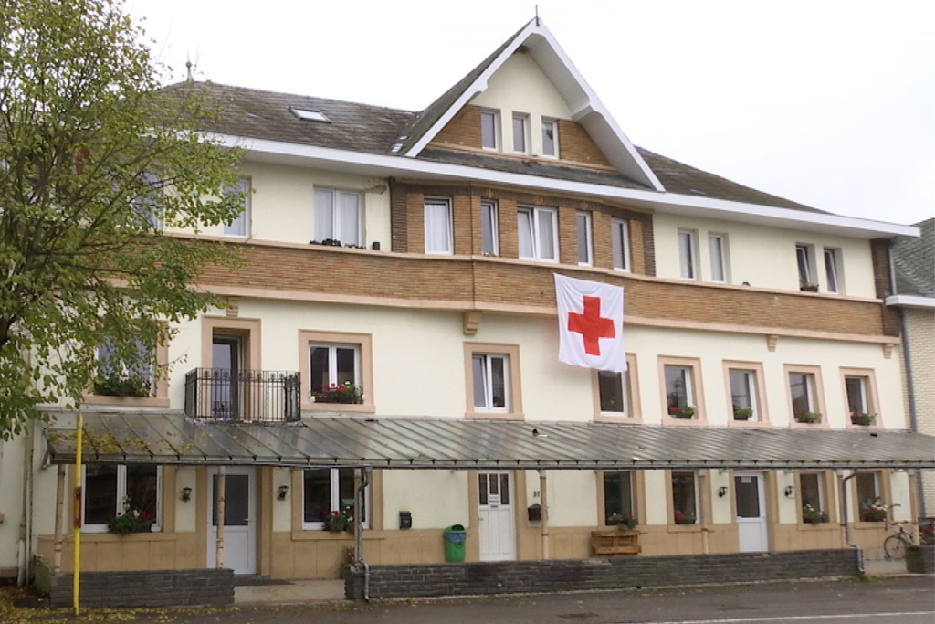 Empfangszentrum für Flüchtlinge in Ligneuville