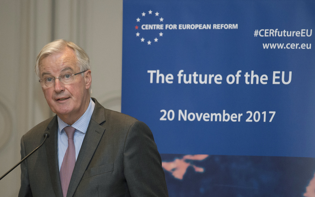 Michel Barnier, Brexit-Chefunterhändler der EU, am 20.11.2017 in Brüssel (Bild: John Thys/AFP)