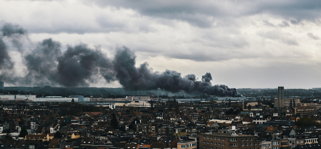 Brand in der Waffelfabrik Milcamps (Bild vom 23.11., Belga)