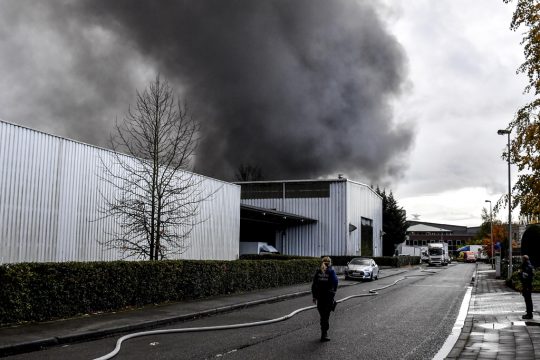 Brand in Waffelfabrik Milcamps in Brüssel
