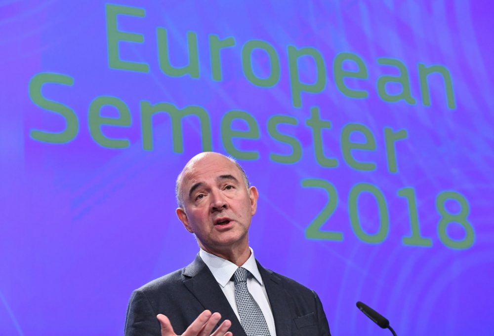 EU-Kommissar Pierre Moscovici in Brüssel