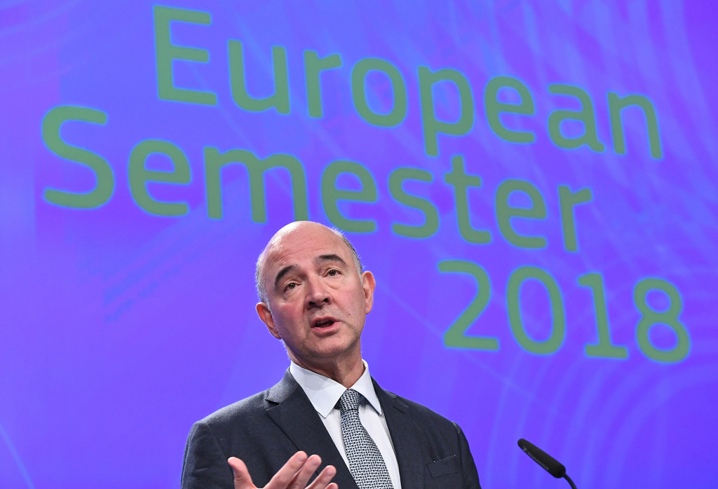 EU-Kommissar Pierre Moscovici in Brüssel
