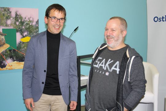 Paul Pankert mit seinem Vorgänger Romain Van Wissen (Bild: Kabinett Weykmans)