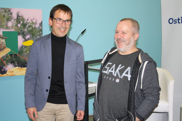 Paul Pankert mit seinem Vorgänger Romain Van Wissen (Bild: Kabinett Weykmans)