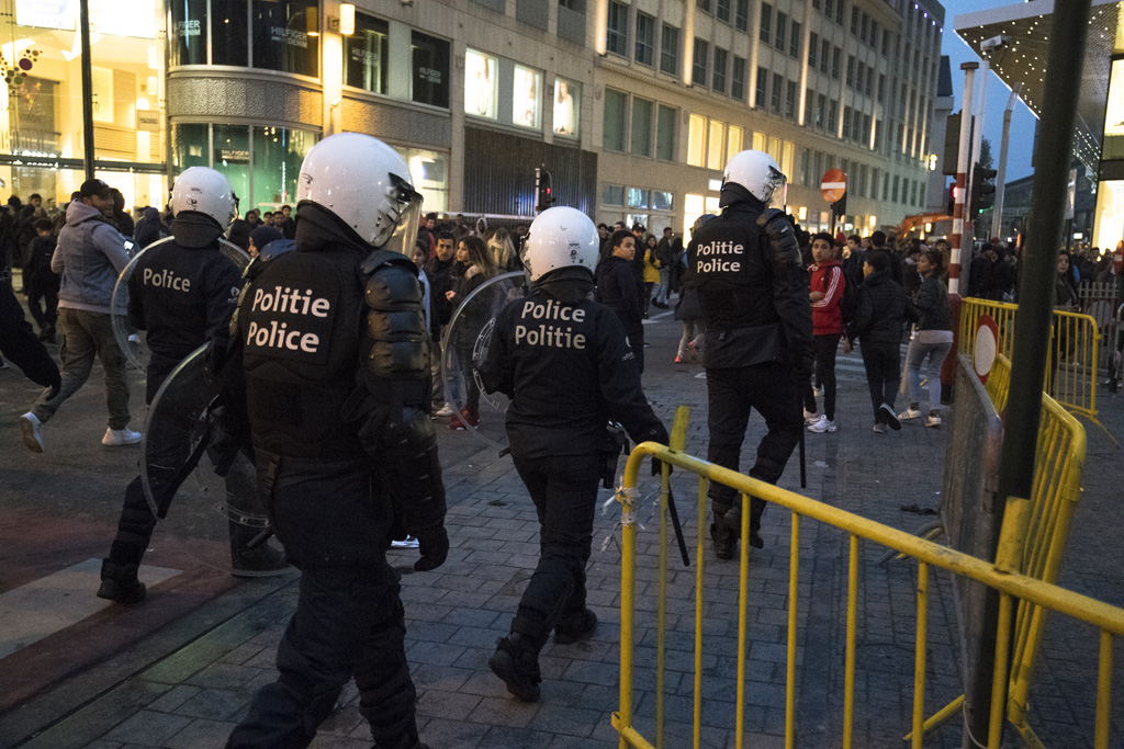 Polizei in Brüssel