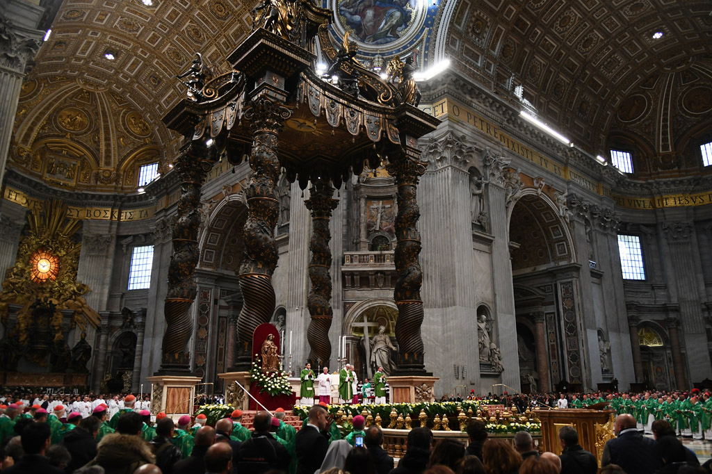 Papst Franziskus bei der Messe zum "Welttag der Armen"