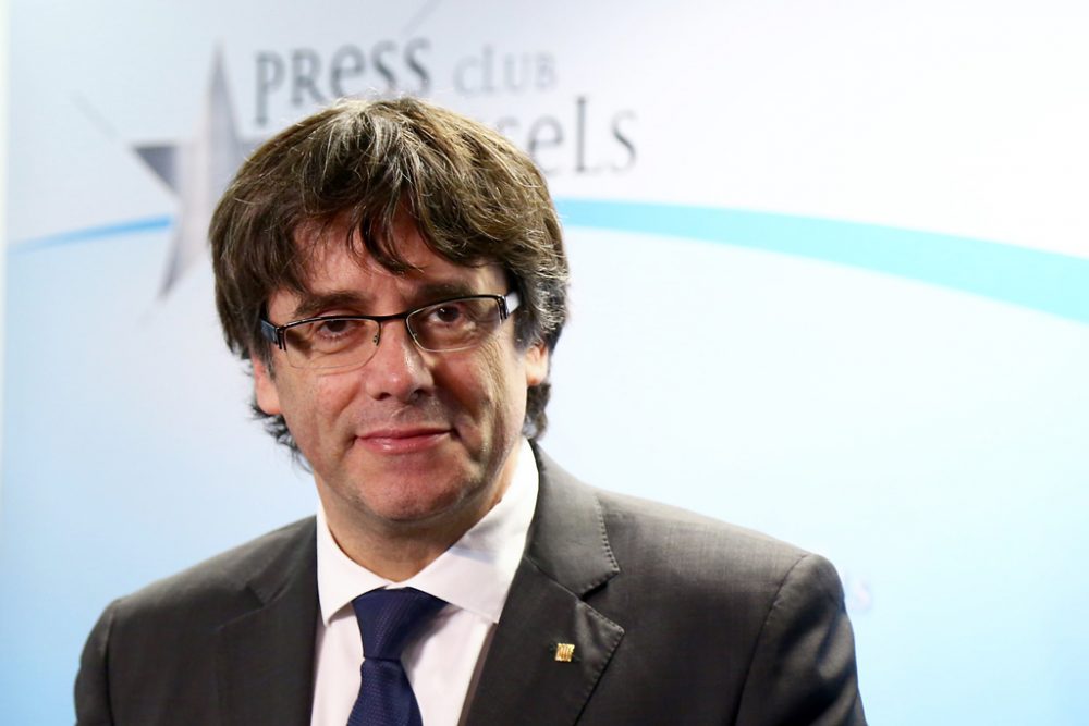 Carles Puigdemont am 31.10. in Brüssel