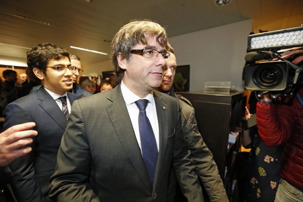 Carles Puigdemont am 31.10. in Brüssel