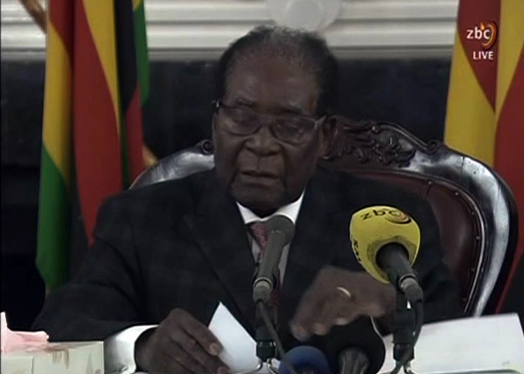 Simbabwes Präsident Robert Mugabe am 19.11.2017 (Bild: AFP)