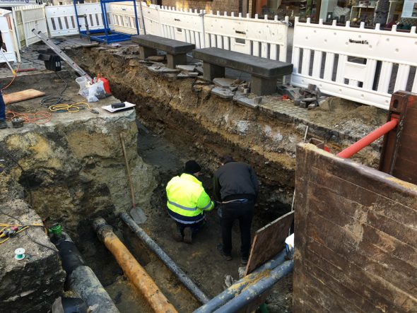 Alte Römerstraße in Aachen entdeckt (Bild: Stefan Herrmann/Stadt Aachen)