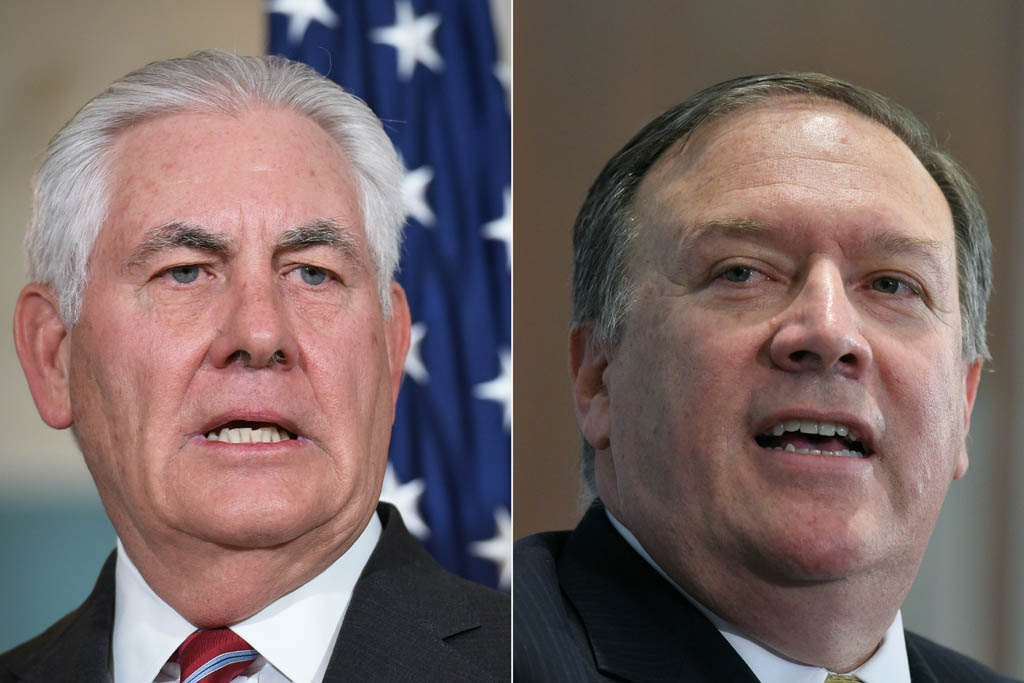 Rex Tiillerson und Mike Pompeo