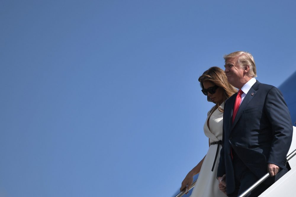 US-Präsident Donald Trump mit Frau Melania bei der Ankunft auf Hawaii