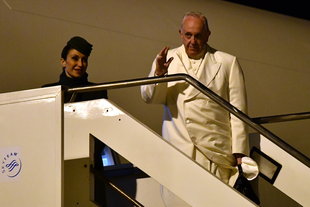 Papst Franziskus auf dem Weg nach Myanmar