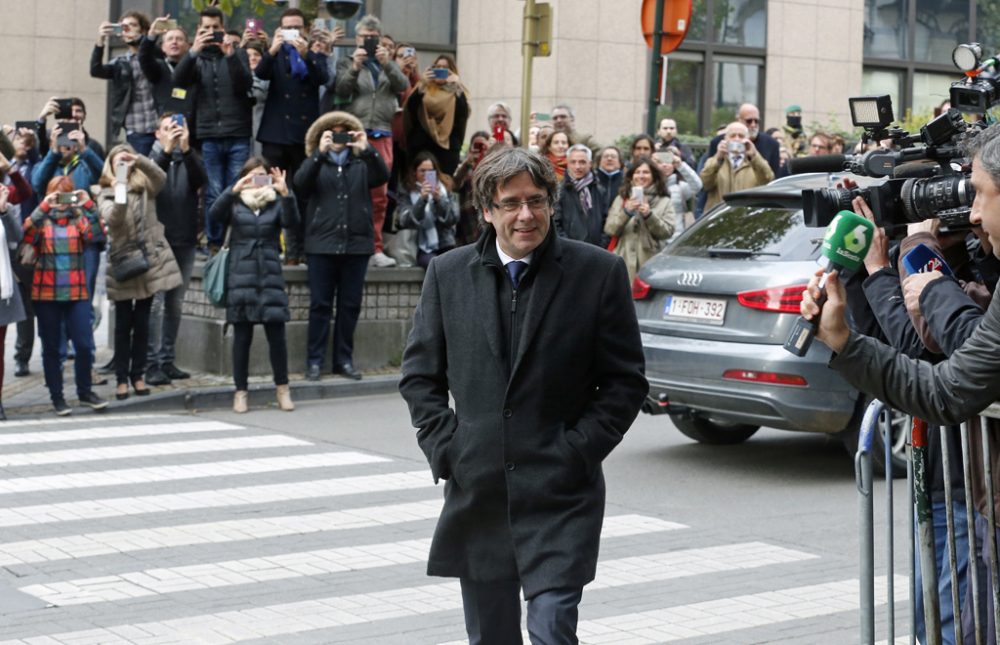 Carles Puigdemont in Brüssel (Bild: Nicolas Maeterlinck/Belga)