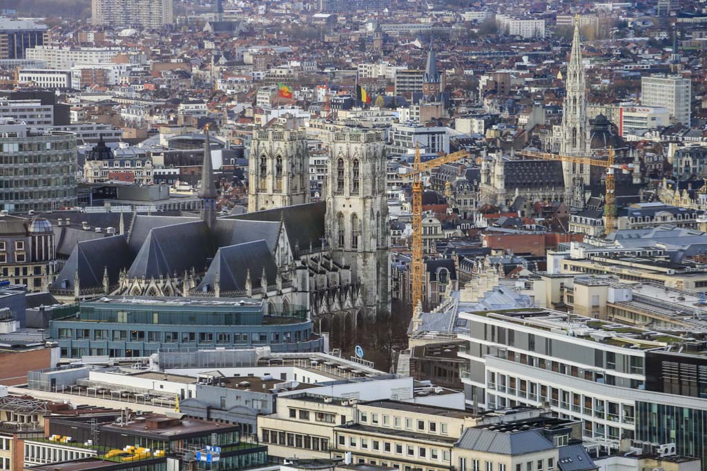 Blick auf das Zentrum von Brüssel