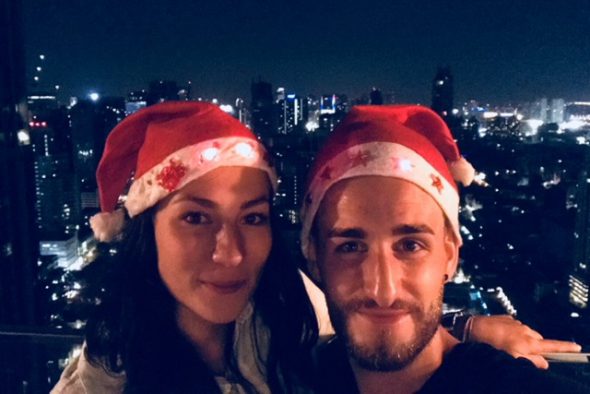 Carrie Heiners und Sebastian Weynand feiern Weihnachten in Bangkok (Bild: privat)