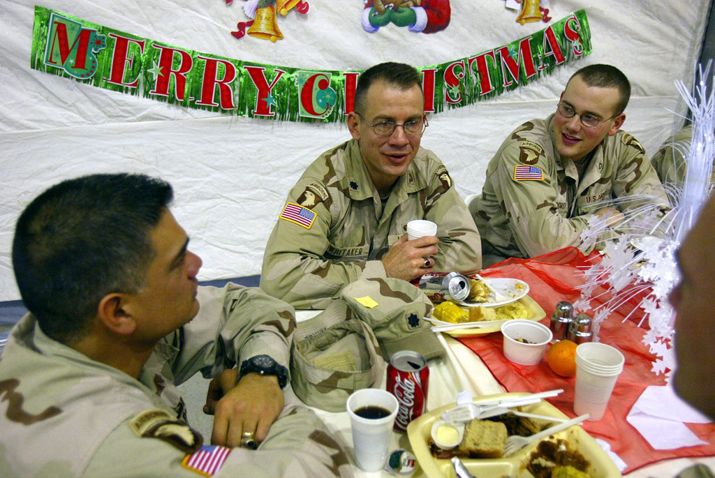 US-Soldaten feiern Weihnachten im Irak